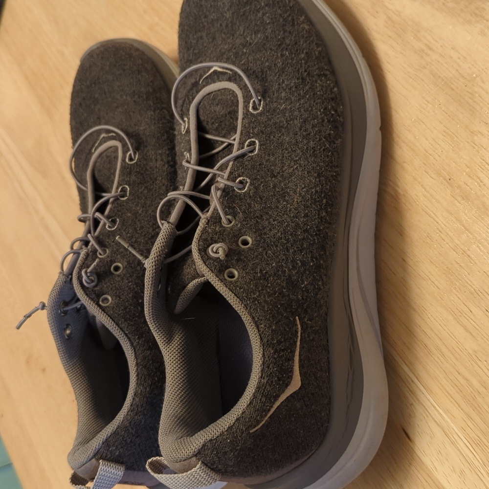 Hoka Huplana Flow Wool Running Shoe 8.5